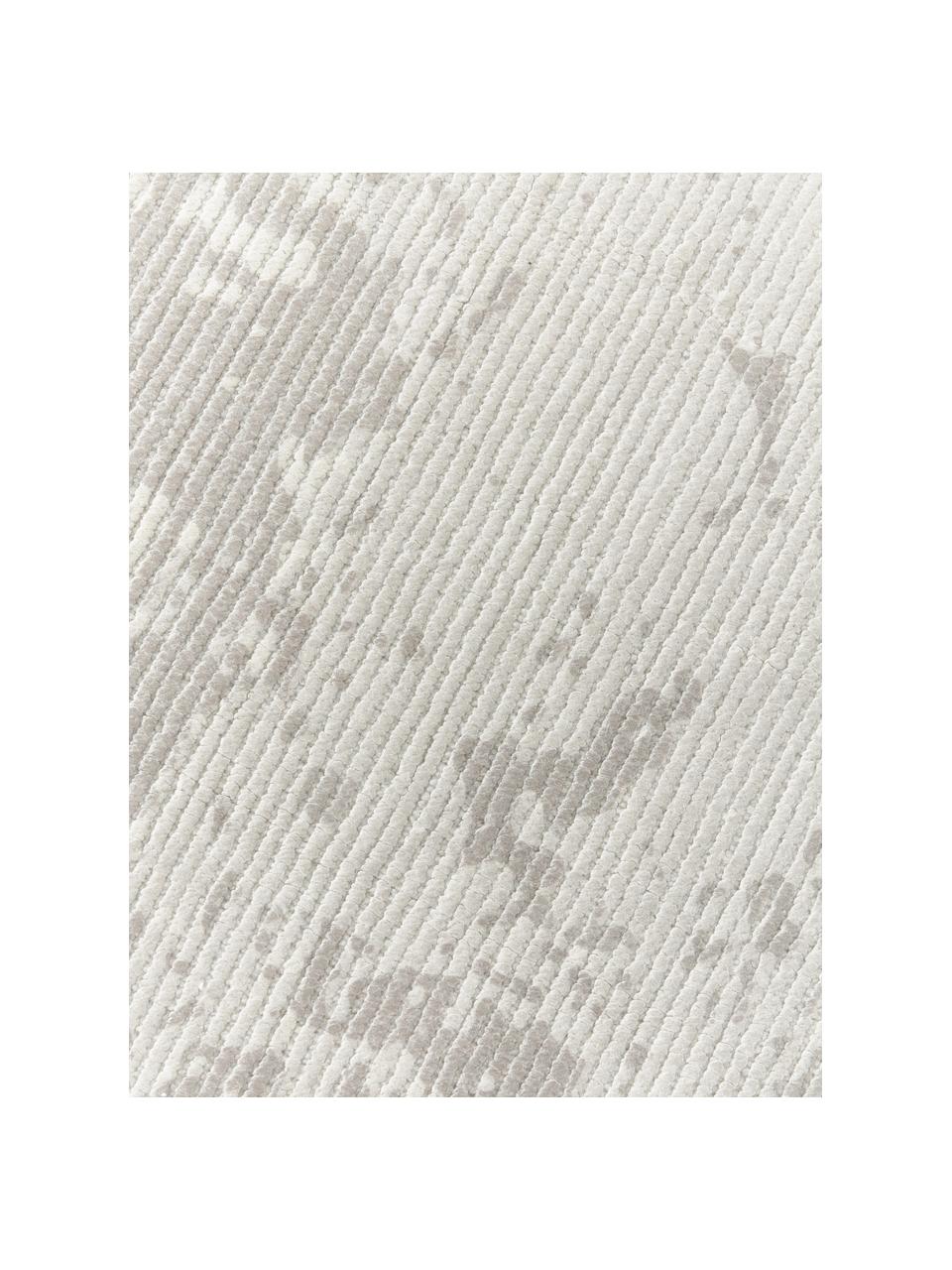 Handgewebter Kurzflor-Teppich Nantes, 100 % Polyester, GRS-zertifiziert, Greige, B 80 x L 150 cm (Grösse XS)