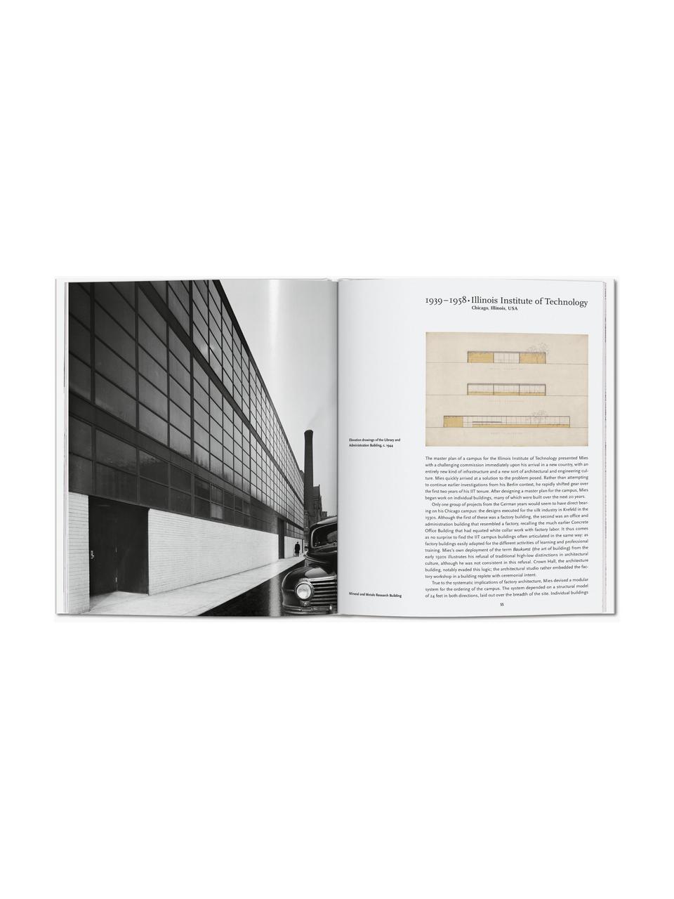 Fotoboek Mies van der Rohe, Papier, hardcover, Mies van der Rohe, S 21 x W 26 cm