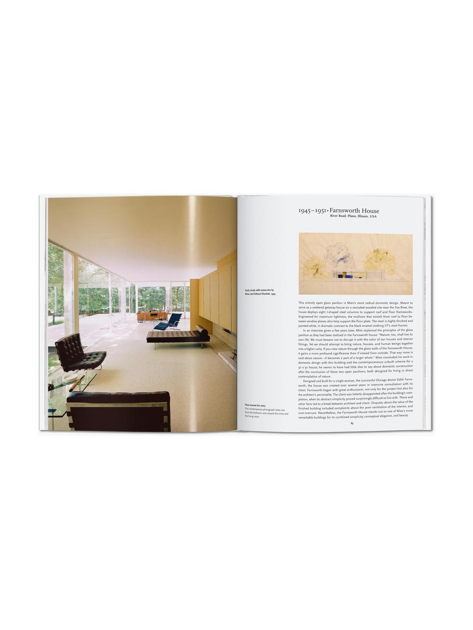 Album Mies van der Rohe, Papier, twarda okładka, Mies van der Rohe, S 21 x W 26 cm