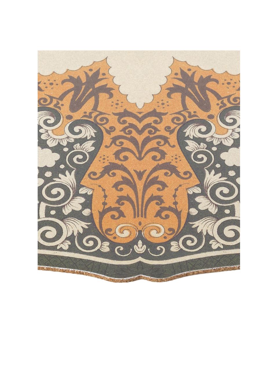 Mantel individual Hybrid, Plástico, Lila, naranja, verde menta, Ø 37 cm