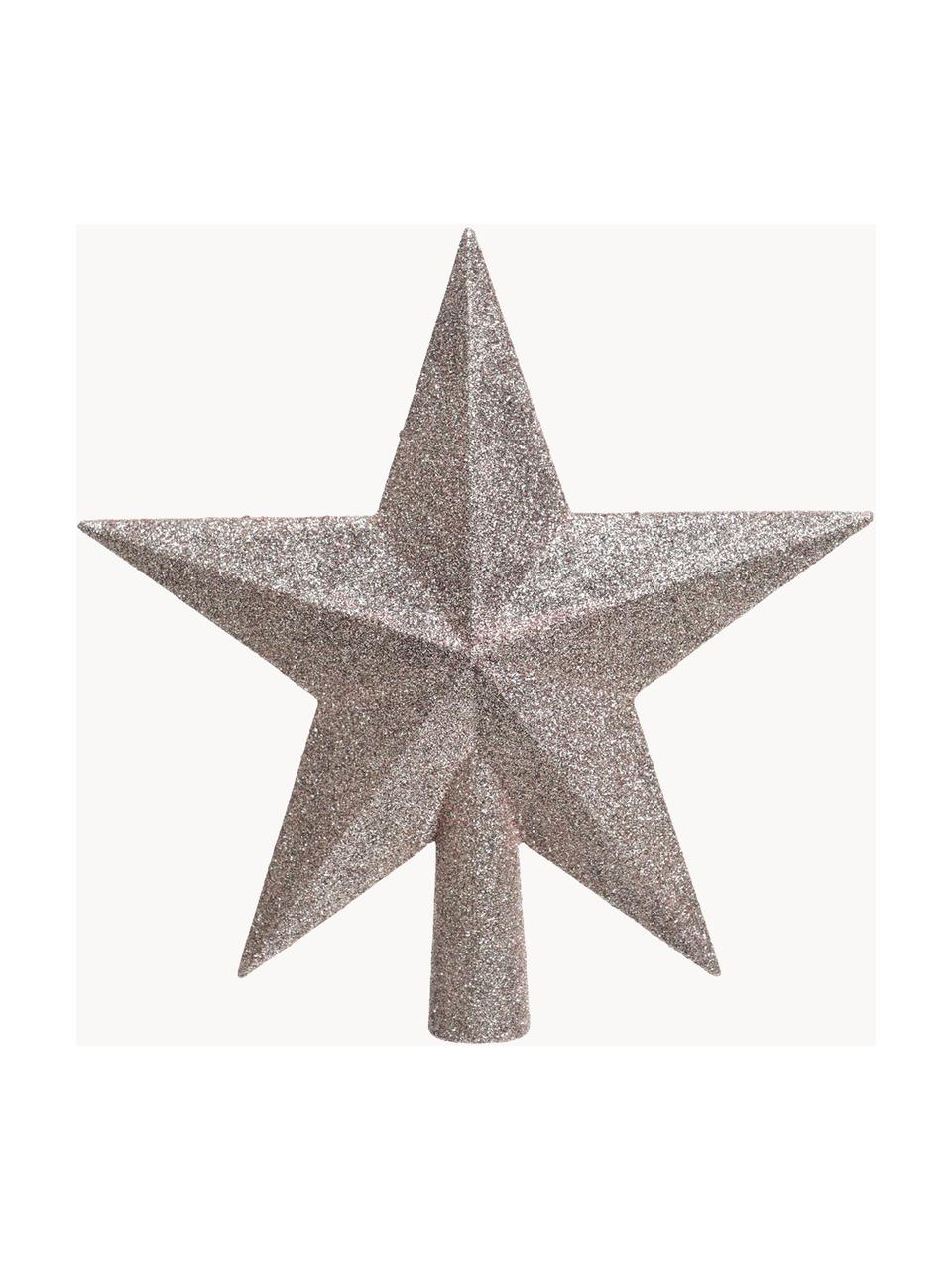 Estrella Árbol de Navidad irrompible Stern, Plástico, purpurina, Rosa, An 19 x Al 19 cm