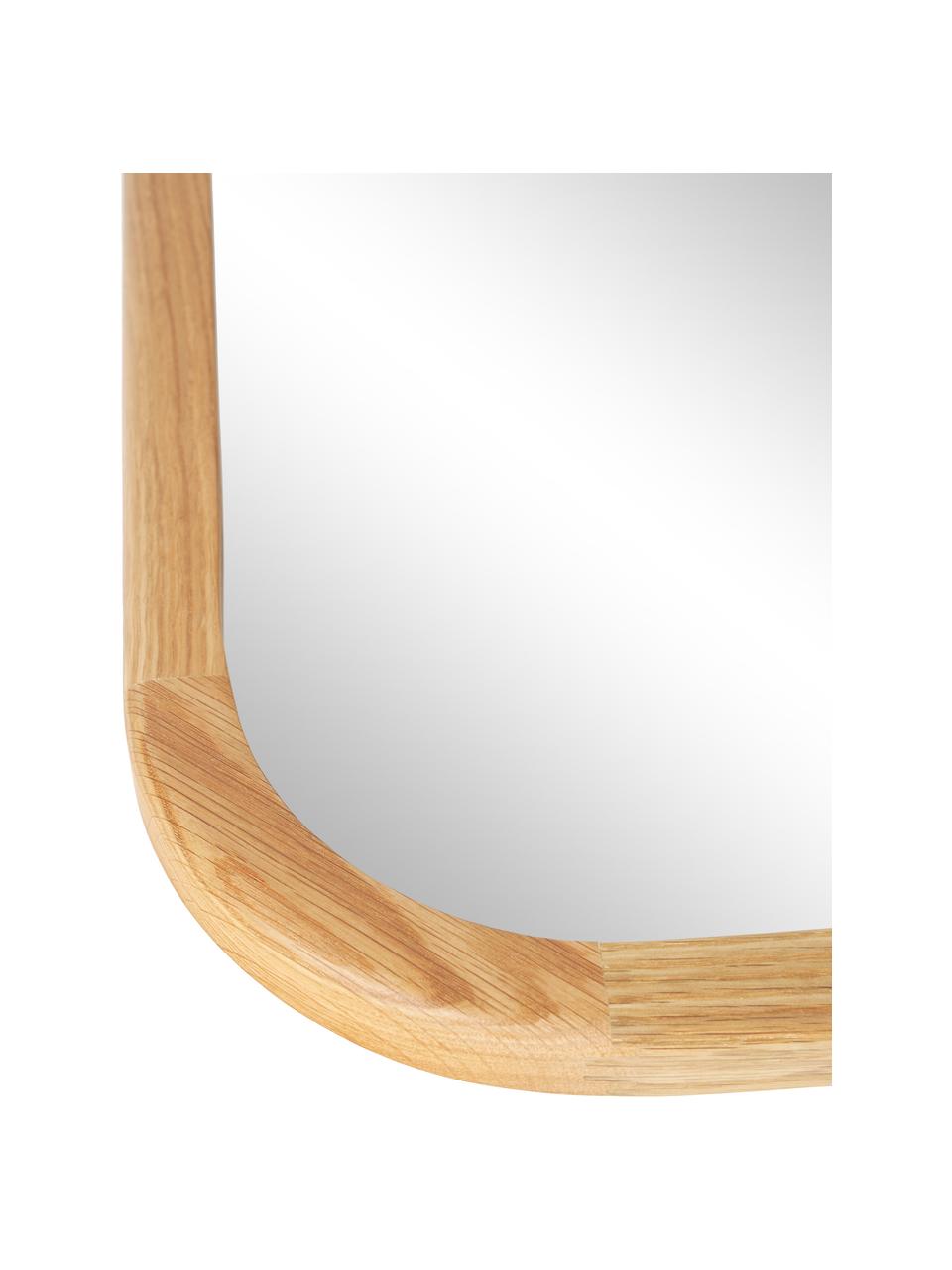 Zrkadlo na opretie s dubovým rámom Levan, Dubové drevo, Š 80 x V 180 cm