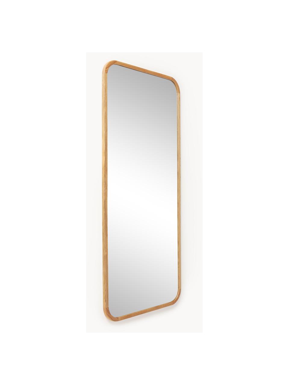 Velké naklápěcí zrcadlo s dubovým rámem Levan, Dubové dřevo, Š 80 cm, V 180 cm