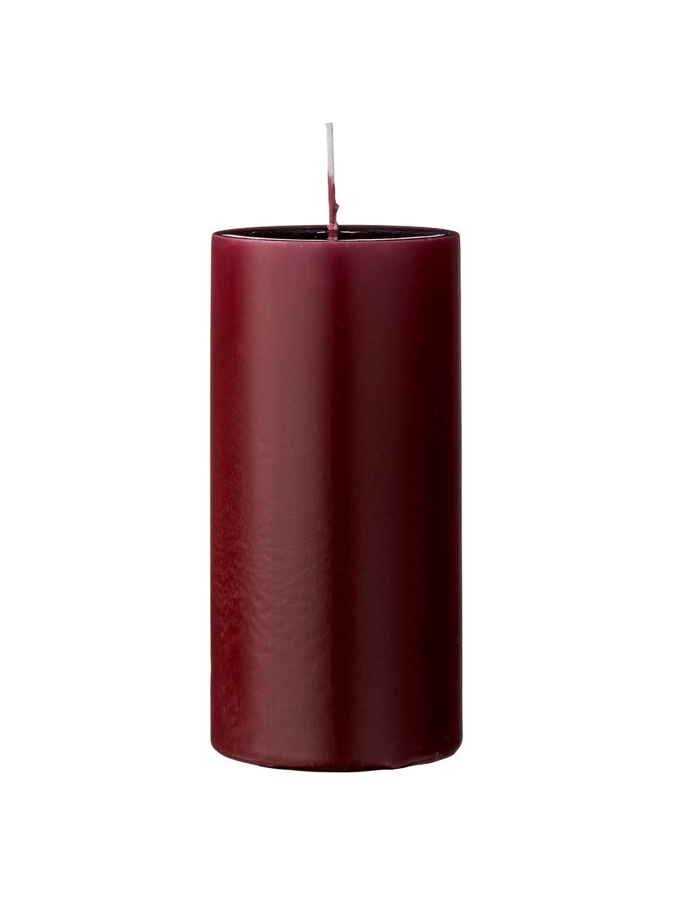 Veľká sviečka Lulu, 2 ks, Vosk, Vínovočervená, Ø 7 x V 15 cm