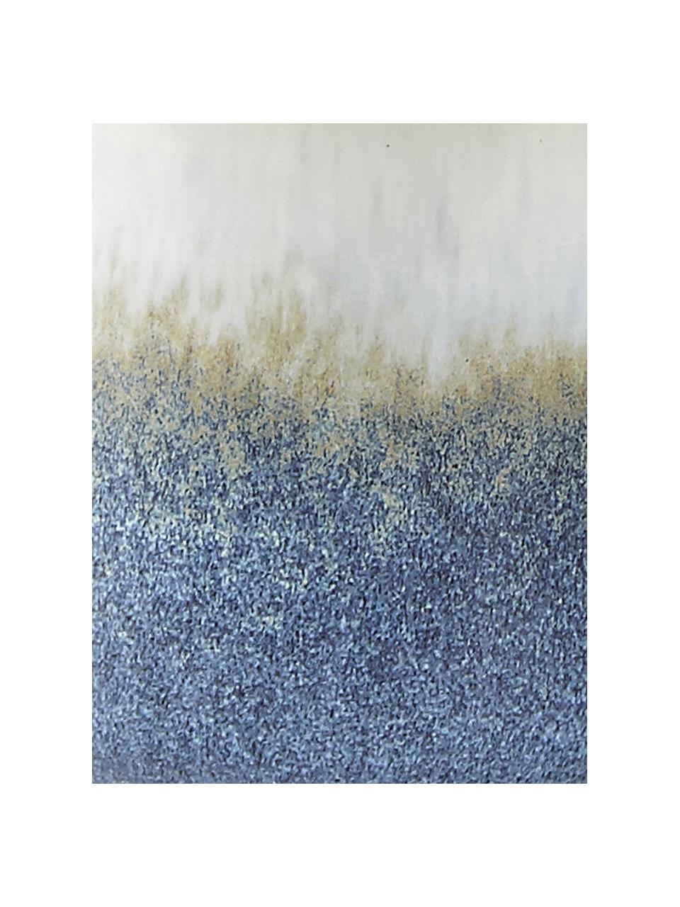 Vela perfumada Sea Salt (coco y sal marina), Recipiente: cerámica, Azul, beige, blanco, Ø 7 x Al 8 cm