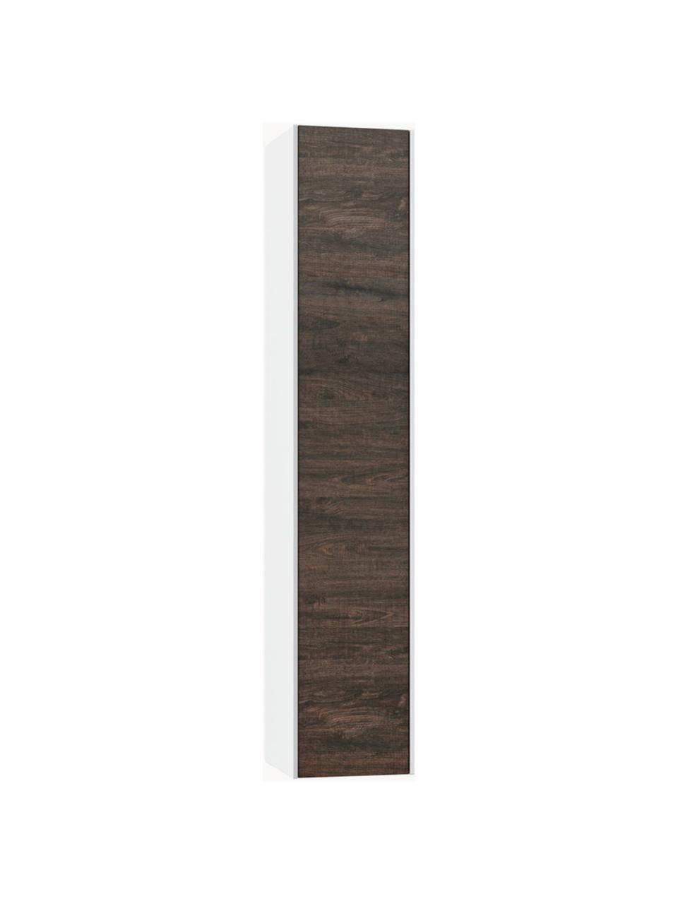 Rangement de salle de bain Ago, larg. 25 cm, Blanc, aspect bois de frêne, larg. 25 x haut. 130 cm