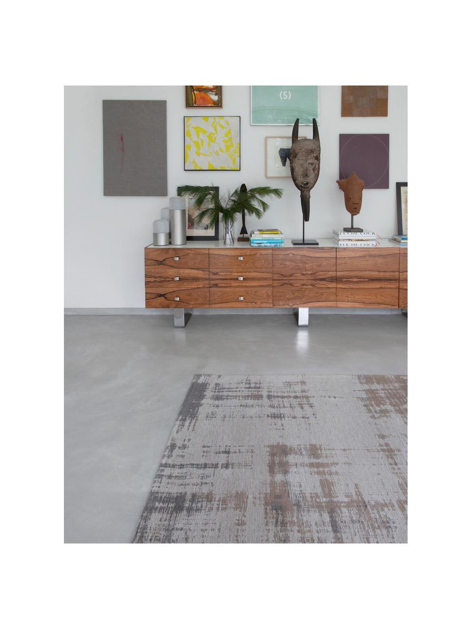 Tapis avec motif abstrait Padua, 100 % polyester, Beige clair, gris clair, larg. 80 x long. 150 cm (taille XS)