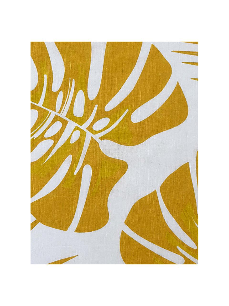 Canovaccio Urban Jungle 2 pz, 50% lino, 50% cotone, Bianco, giallo, Larg. 50 x Lung. 70 cm