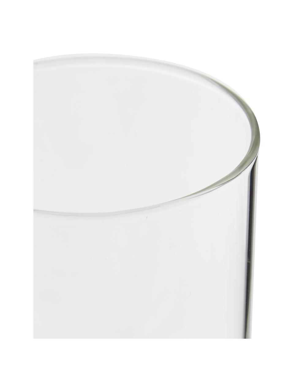 Vasos de vidrio borosilicato Boro, 6 uds., Vidrio de borosilicato, Transparente, Ø 8 x Al 9 cm, 250 ml