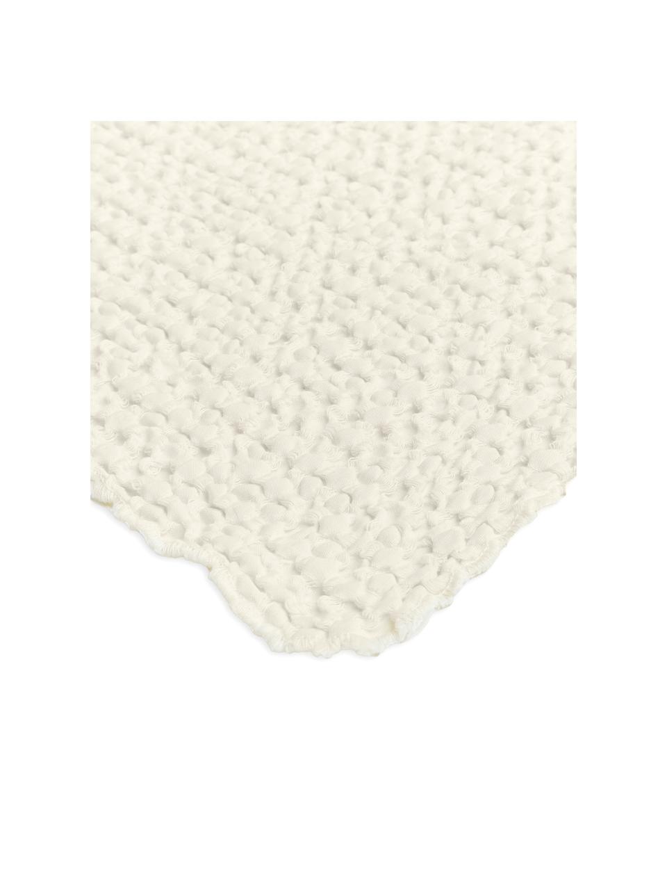 Colcha texturizada Vigo, 100% algodón, Creme, An 220 x L 240 cm (para camas de 160 x 200 cm)