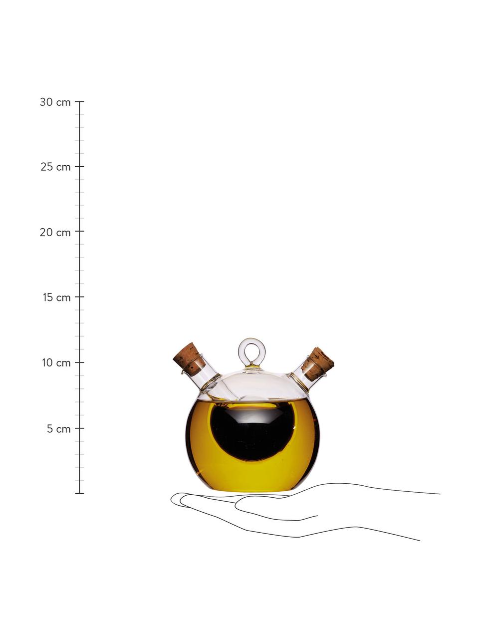 Dozownik na oliwę i ocet Ital, Transparentny, Ø 9 x W 12 cm