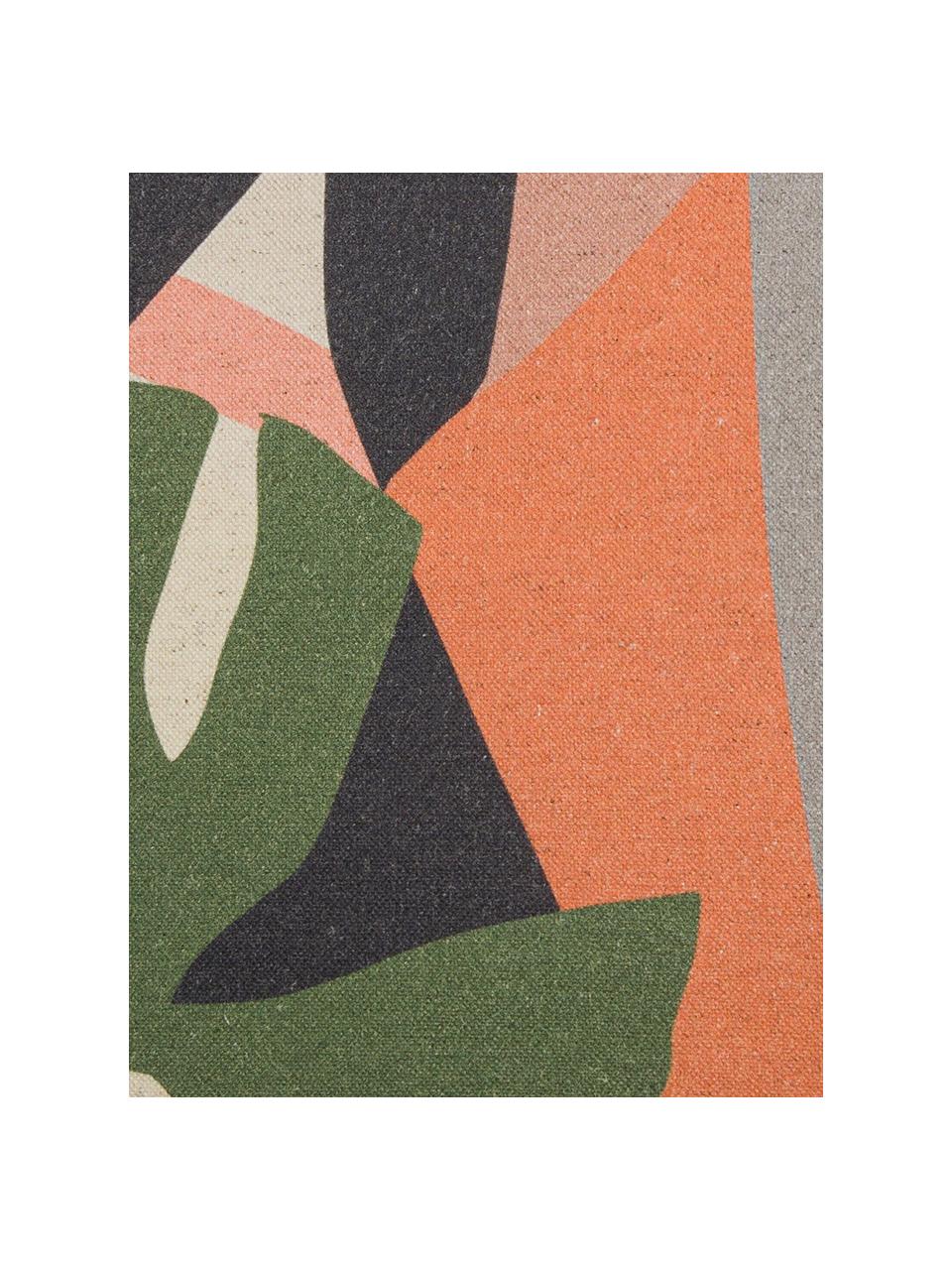 Obojstranný poťah na vankúš s abstraktnou tropickou potlačou Images, Bledoružová, viacfarebná