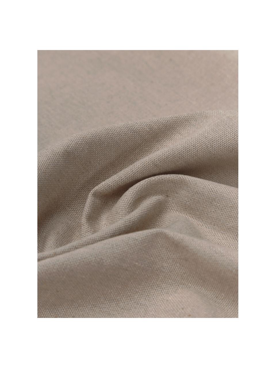 Hamamtuch St Tropez mit Streifen und Fransen, 100% Baumwolle, Beige, Weiss, B 100 x L 200 cm