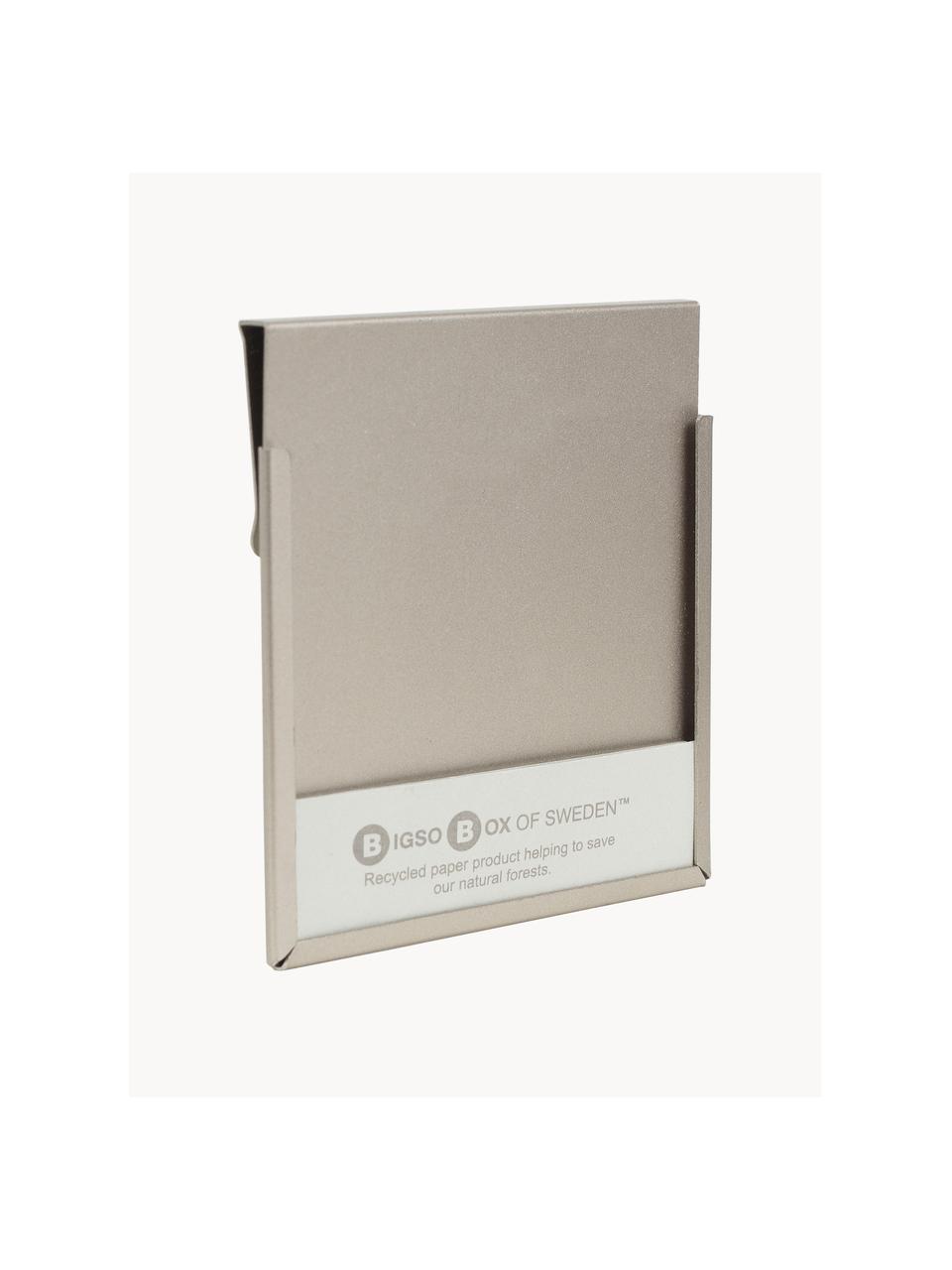 Grosse Etikettenhalter-Clips Label, 4 Stück, Metall, beschichtet, Silberfarben, B 7 x H 7 cm