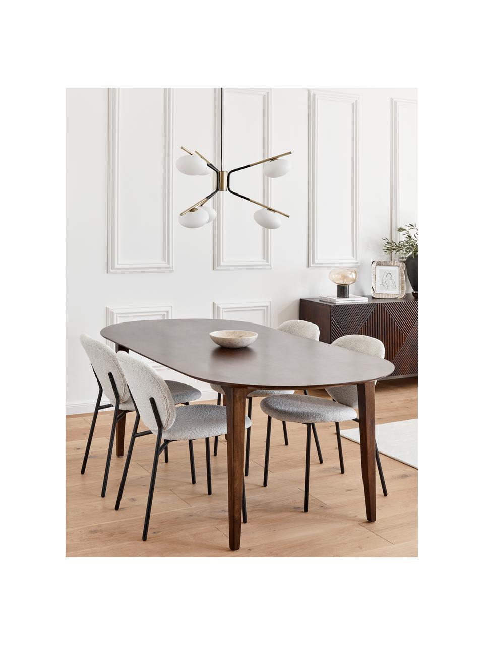 Čalúnená stolička Ulrica, 2 ks, Krémovobiela, Š 47 x H 61 cm