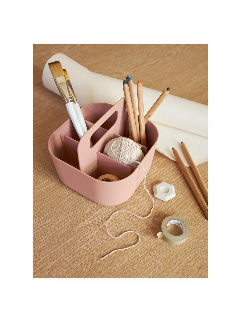 Pudełko do przechowywania May, >30% tworzywo sztuczne pochodzące z recyklingu, Jasny różowy, S 17 x W 14 cm