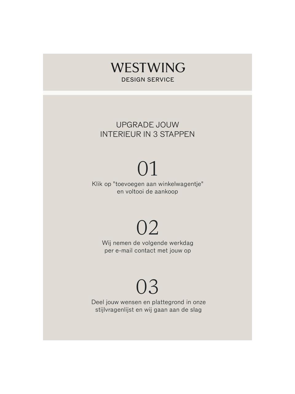 Premium advies voor jouw kamer, Digitale voucher.
Na ontvangst van je bestelling nemen wij onmiddellijk contact met je op om een afspraak te maken voor een telefonisch consult met jouw persoonlijke interieurexpert., Westwing Studio | Premium advies voor jouw kamer, Woonruimte(s)