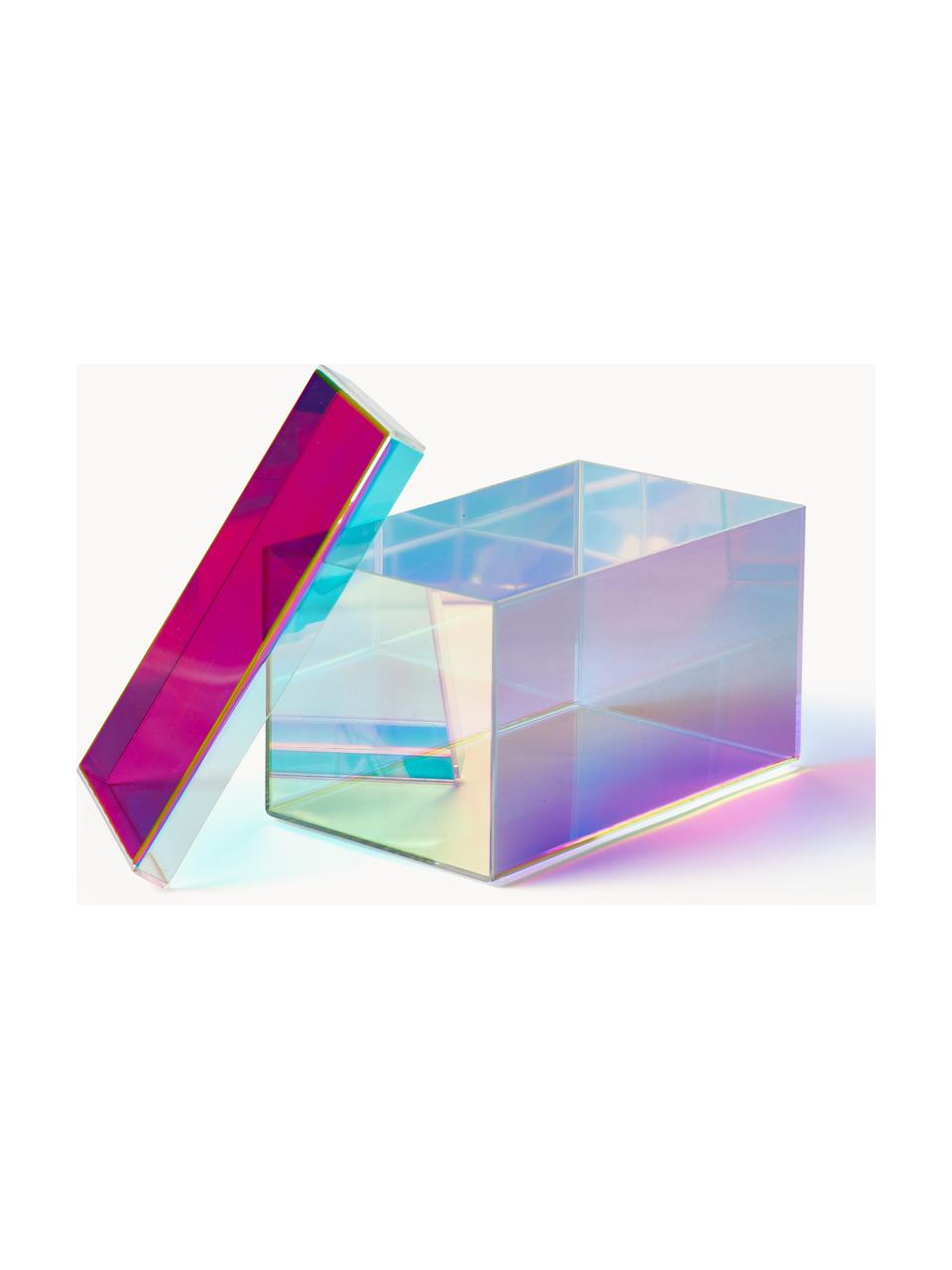 Sada úložných boxů z akrylátového skla Lacy, 2 díly, Akrylátové sklo, Transparentní, Sada s různými velikostmi