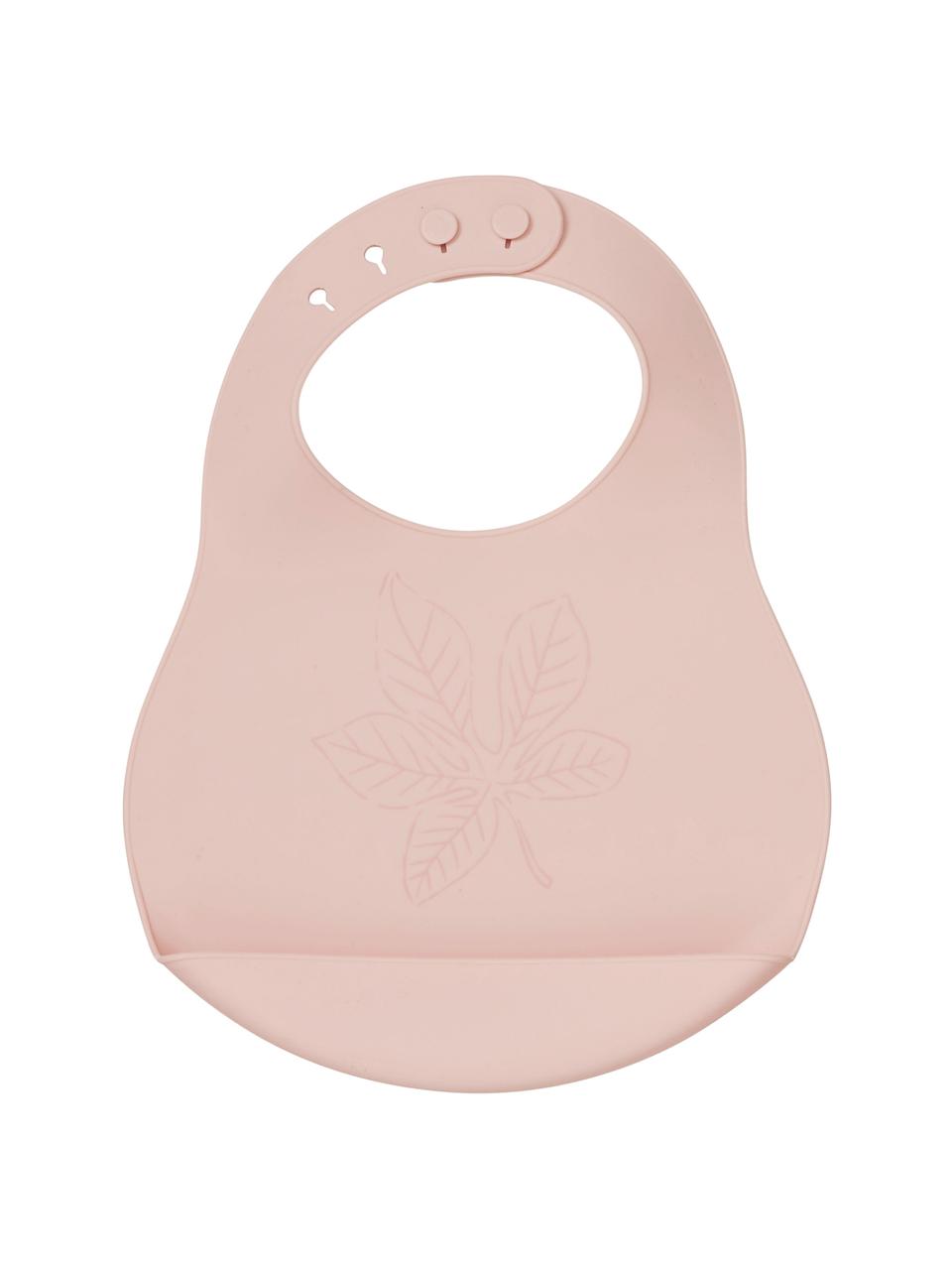 Bavoir en silicone Leaf, Rose