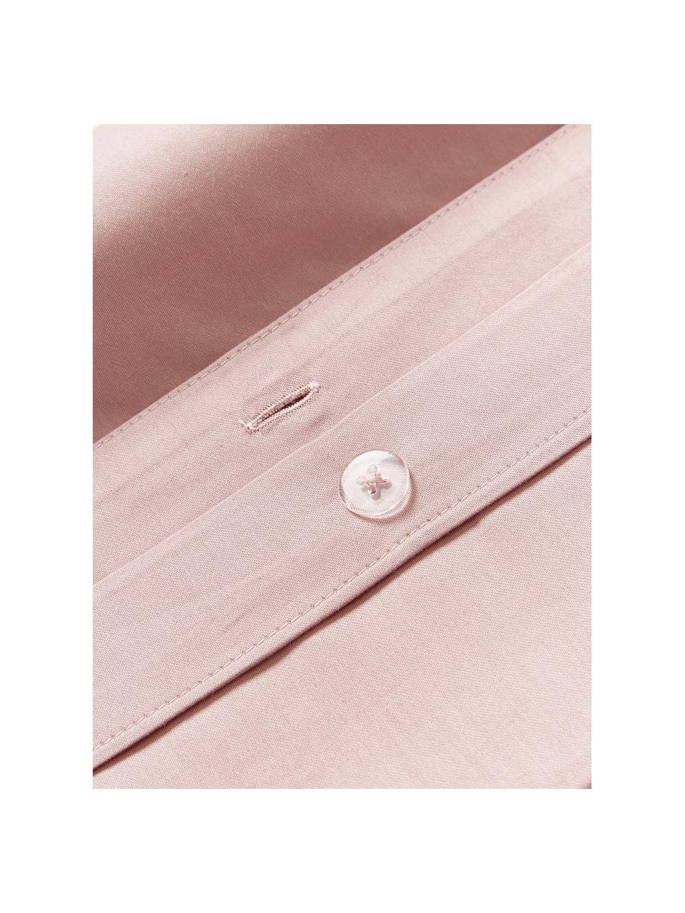 Copripiumino in raso di cotone Comfort, Rosa, Larg. 200 x Lung. 200 cm