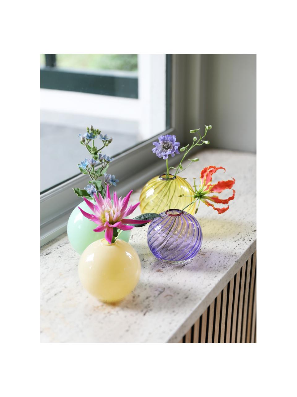 Petit vase en verre Spiral, Lilas