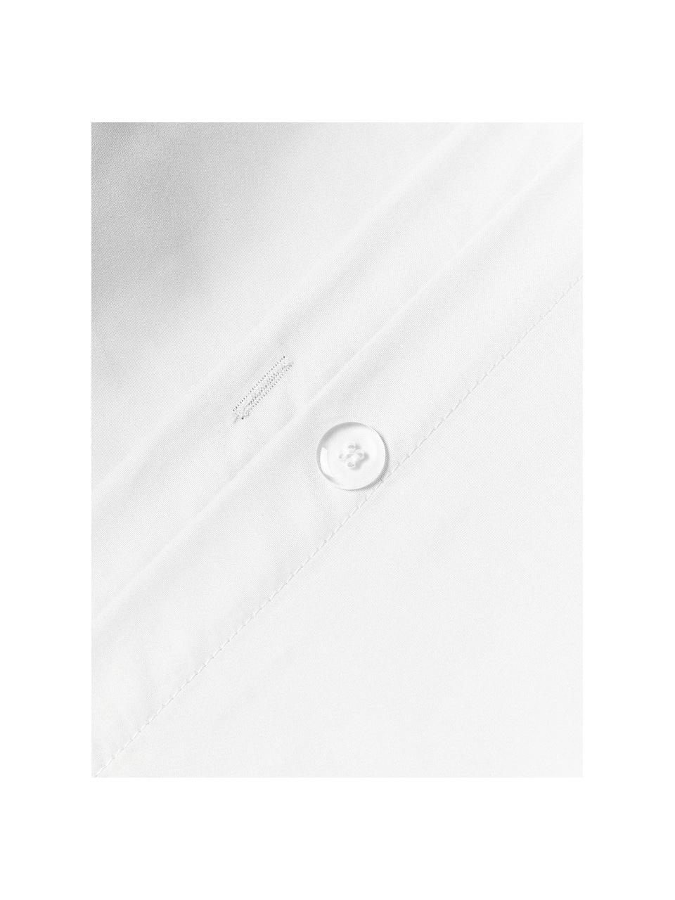 Housse de couette en satin de coton Comfort, Blanc, larg. 200 x long. 200 cm