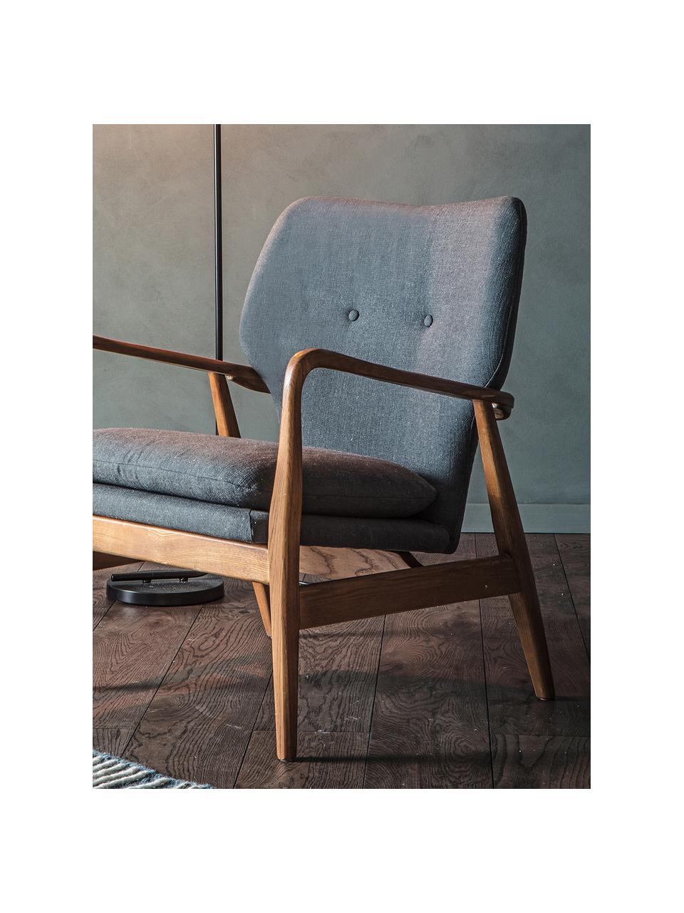 Fauteuil lounge Jomlin, Gris foncé