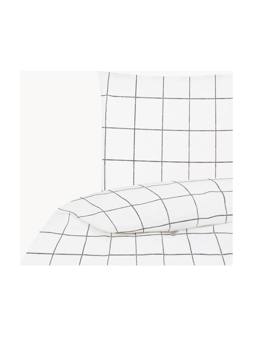 Copripiumino in percalle Juna, Tessuto: percalle Densità del filo, Bianco & nero, 155 x 200 cm + 1 federa 50 x 80 cm