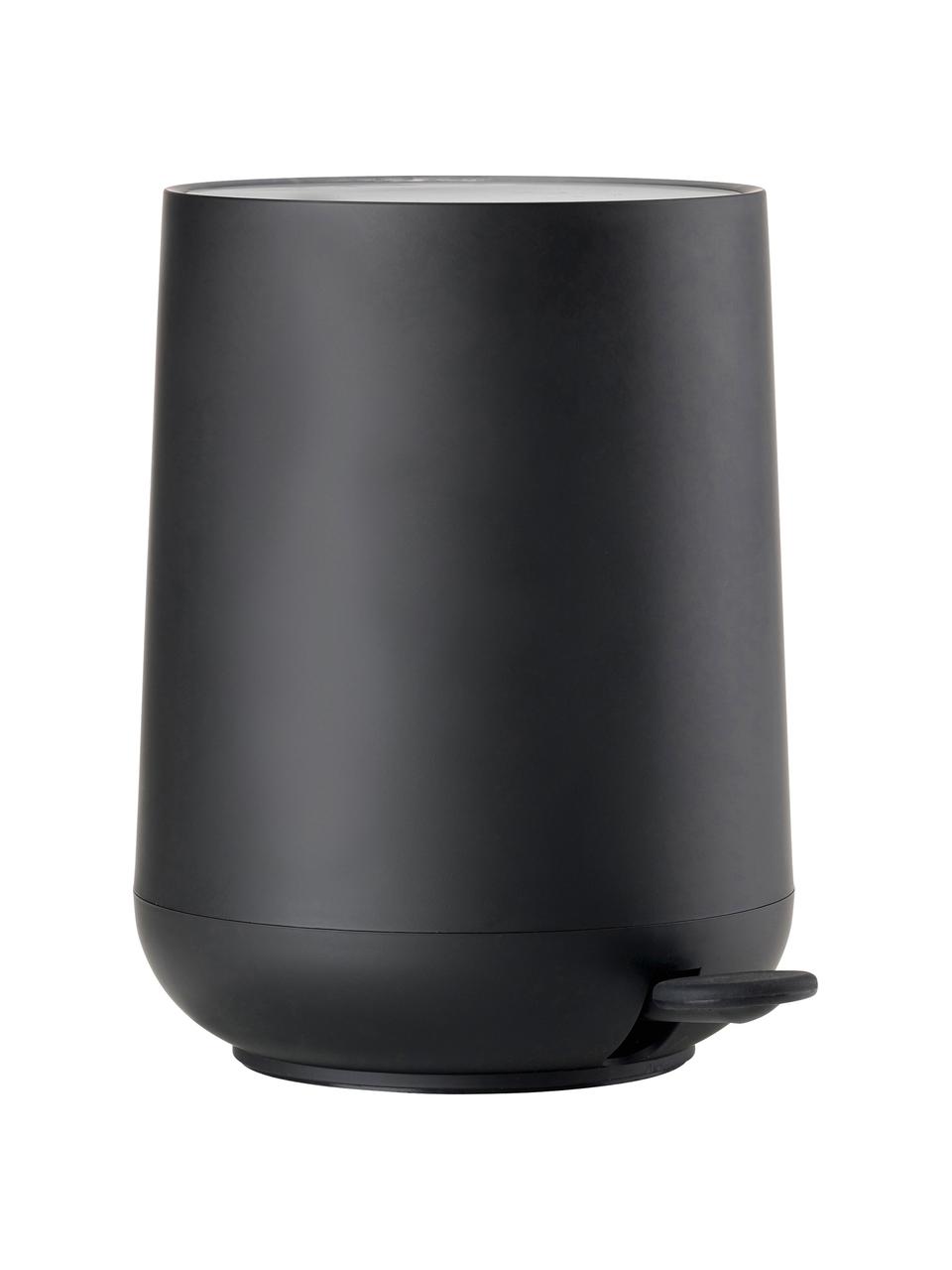 Pattumiera con coperchio soft motion Nova, Plastica ABS, Nero, 5 L