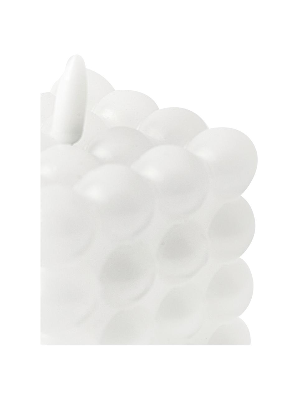 Bougie LED à piles avec flamme vacillante Bolle, Cire, plastique, Blanc, larg. 8 x haut. 10 cm