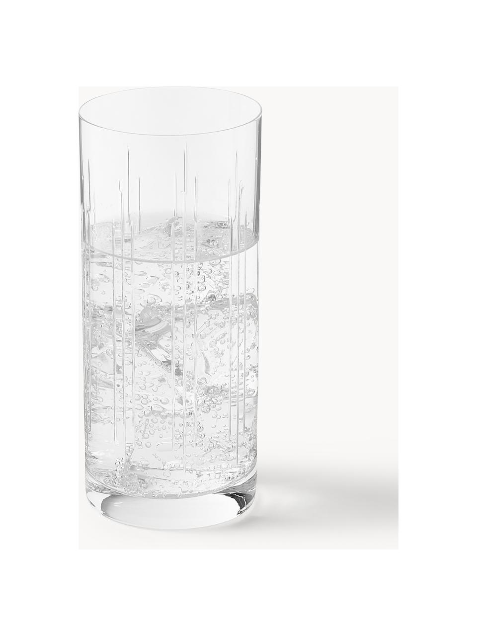 Bicchieri long drink in cristallo Felipe 4 pz, Cristallo, Trasparente, Ø 6 x Alt. 15 cm, 300 ml