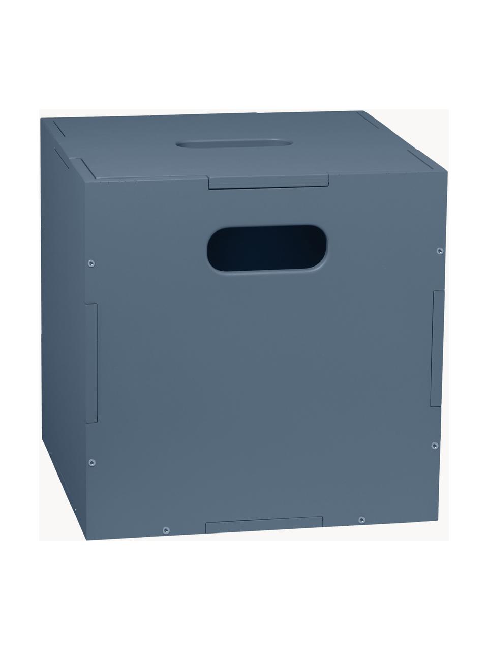 Caja de madera Cube, Madera de abedul pintada

Este producto está hecho de madera de origen sostenible y con certificación FSC®., Gris azulado, An 36 x F 36 cm