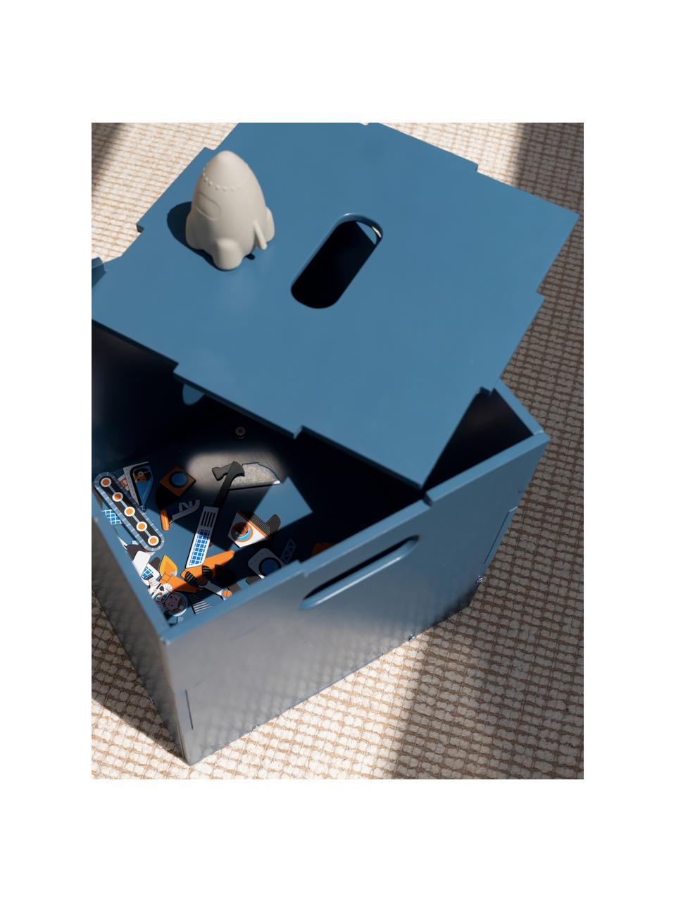Holz-Aufbewahrungsbox Cube, Birkenholzfurnier, lackiert

Dieses Produkt wird aus nachhaltig gewonnenem, FSC®-zertifiziertem Holz gefertigt., Graublau, B 36 x T 36 cm