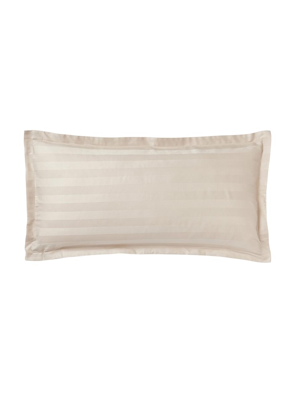 Povlaky na polštáře z bavlněného saténu Willa, 2 ks, Taupe, Š 40 cm, D 80 cm