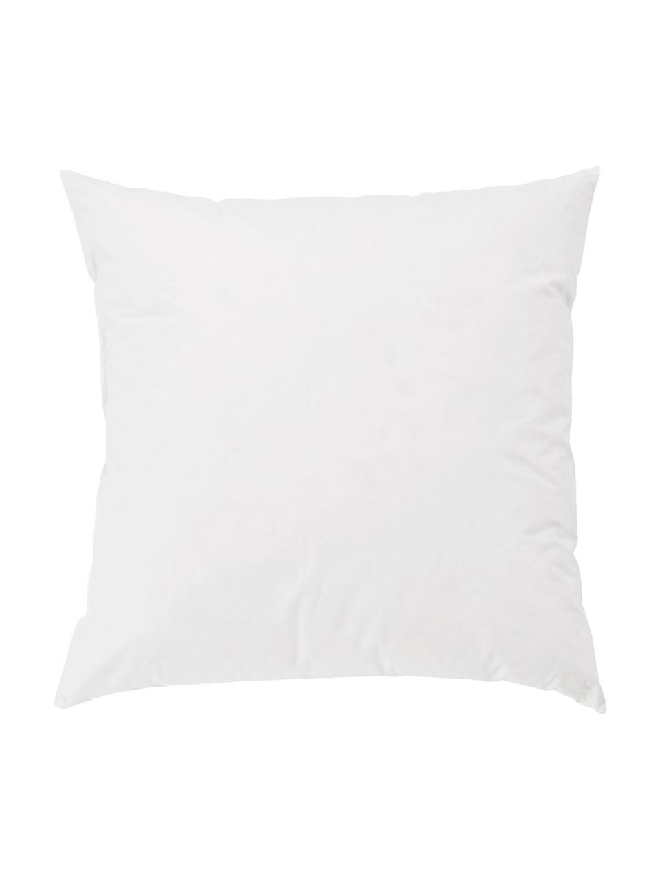 Wkład do poduszki dekoracyjnej z pierza Premium, 60x60, Biały, S 60 x D 60 cm