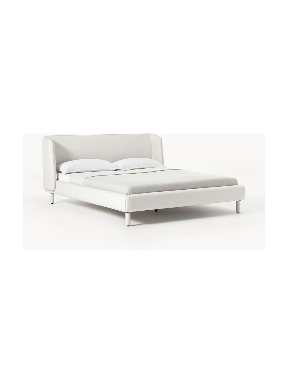 Čalouněná postel Luma, Světle béžová, Š 140 cm, D 200 cm