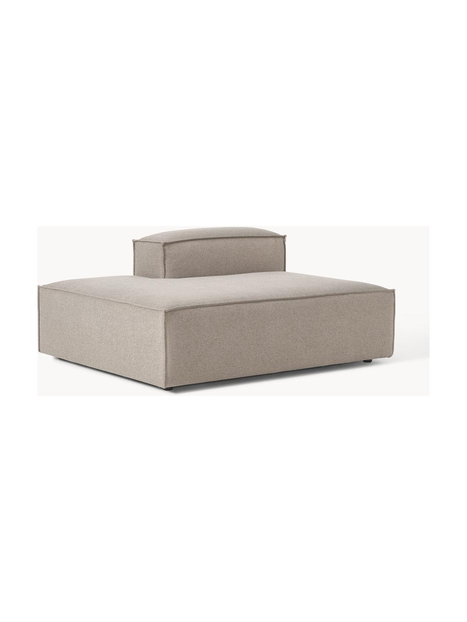 Chaise longue module Lennon, Bekleding: 100% polyester De slijtva, Frame: massief grenenhout, multi, Poten: kunststof Dit product is , Geweven stof taupe, B 150 x D 119 cm, rugleuning rechts