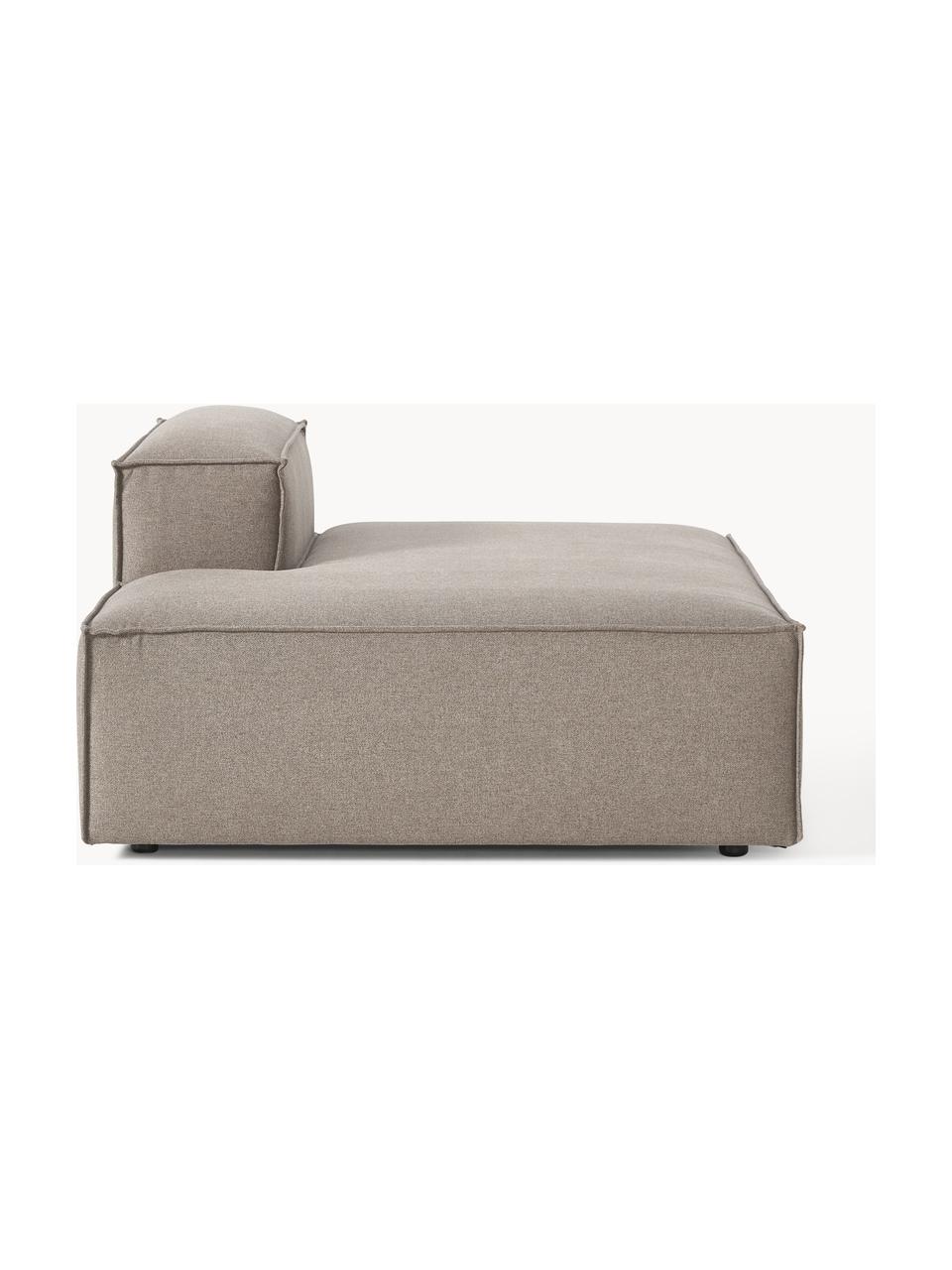 Chaise longue module Lennon, Bekleding: 100% polyester De slijtva, Frame: massief grenenhout, multi, Poten: kunststof Dit product is , Geweven stof taupe, B 150 x D 119 cm, rugleuning rechts