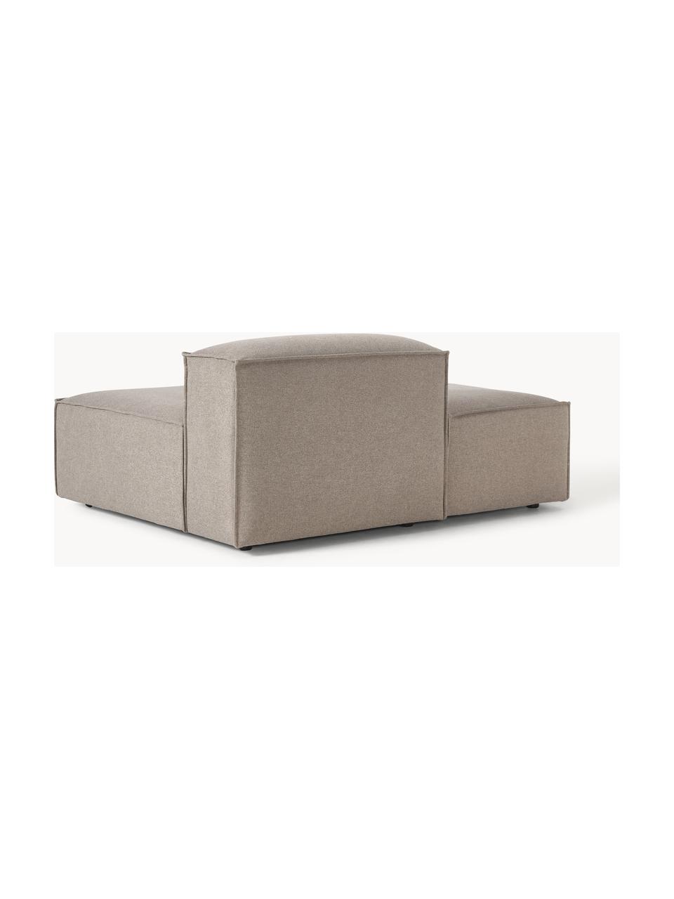 Diván modular Lennon, Tapizado: 100% poliéster Alta resis, Estructura: madera contrachapada de p, Patas: plástico Este producto es, Tejido taupe, An 150 x F 123 cm, respaldo derecho