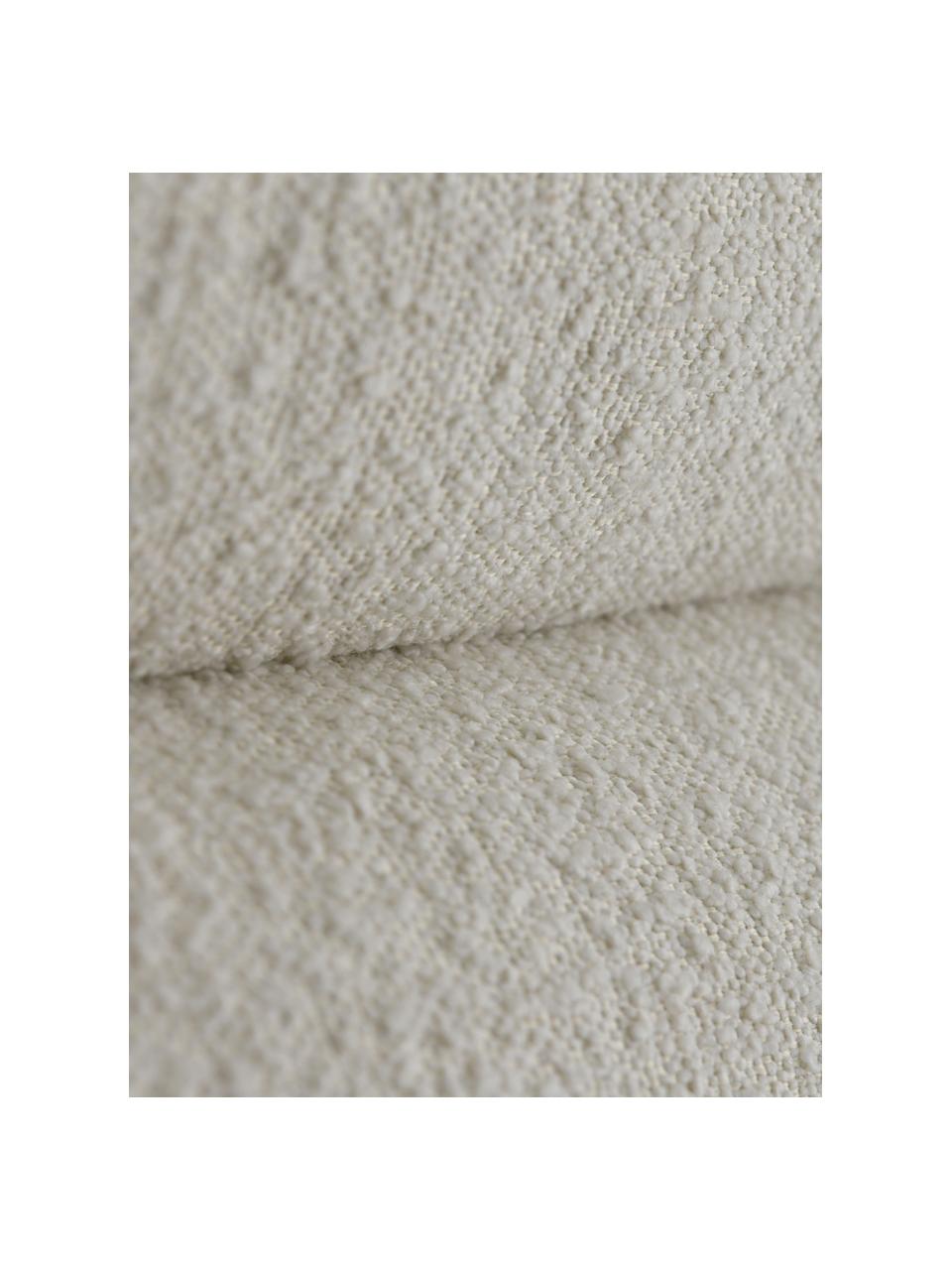 Testata imbottita  in bouclé Sleep, Rivestimento: bouclé, Struttura: compensato, pannelli MDF , Bouclé bianco, Larg. 180 x Alt. 60 cm
