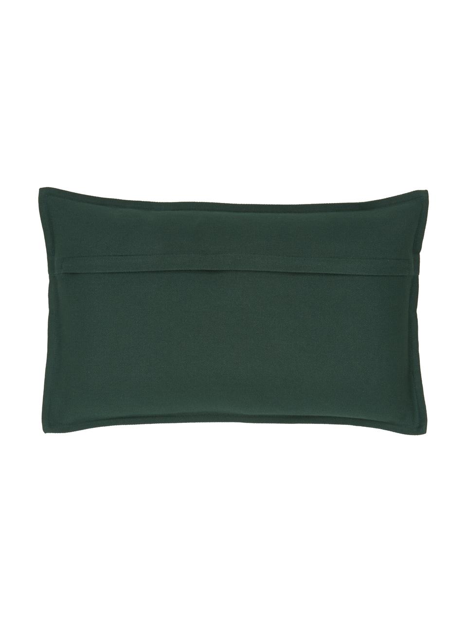 Funda de cojín de algodón Mads, 100% algodón, Verde, An 30 x L 50 cm