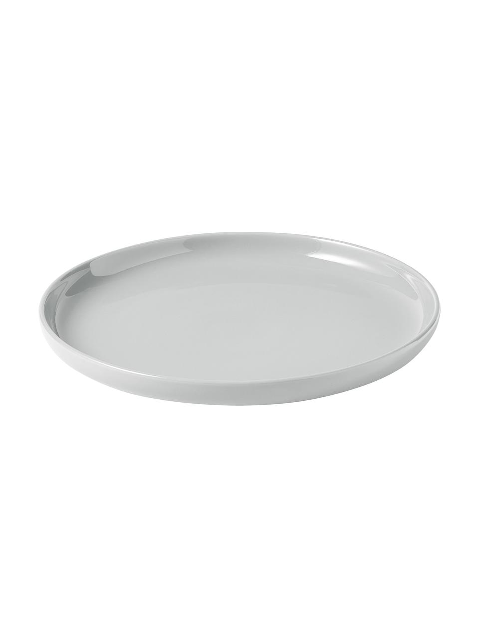 Sada porcelánového nádobí Nessa, pro 4 osoby (12 dílů), Vysoce kvalitní porcelán, Světle šedá, Pro 4 osoby (12 dílů)