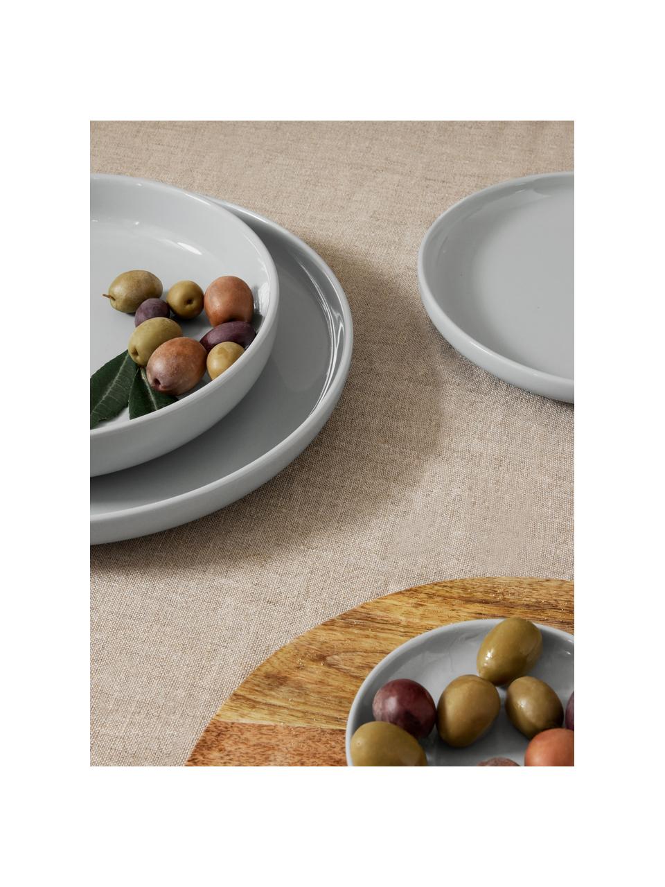 Service de table 12 pièces en grès pour 6 personnes avec assiettes et bols  - Service de vaisselle moderne en porcelaine colorée réactive - Assiettes à  salade, bols à céréales, bols à
