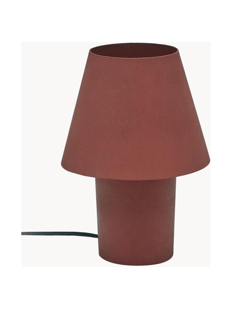 Malá stolová lampa Canapost, Hrdzavočervená, Ø 20 x V 30 cm