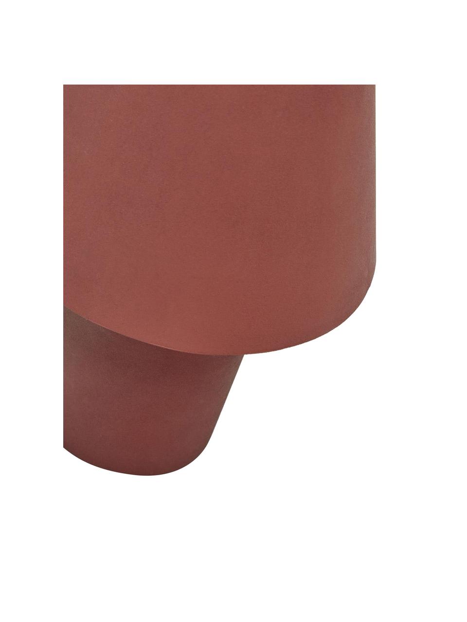Lampada da tavolo piccola Canapost, Lampada: acciaio rivestito, Rosso ruggine, Ø 20 x Alt. 30 cm