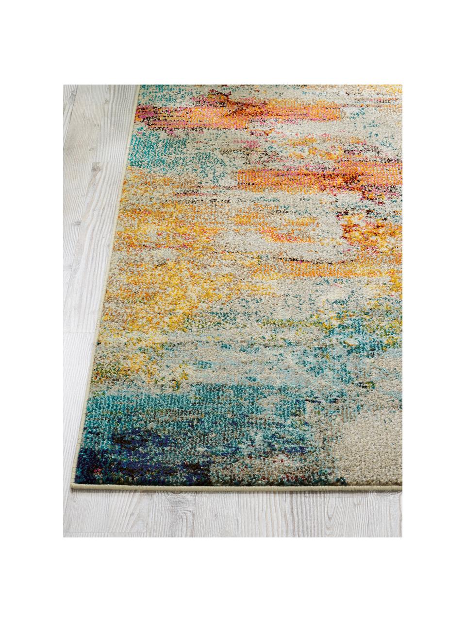 Tapis de couloir design Celestial, Beige clair, multicolore, larg. 60 x long. 180 cm