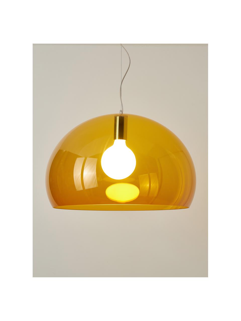 Lampada a sospensione FL/Y, Paralume: plastica, Giallo, Ø 52 x Alt. 33 cm