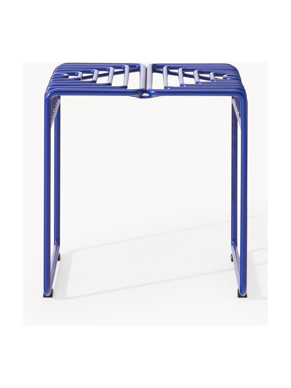 Kovová stolička Banu, Královská modrá, Š 46 cm, V 47 cm