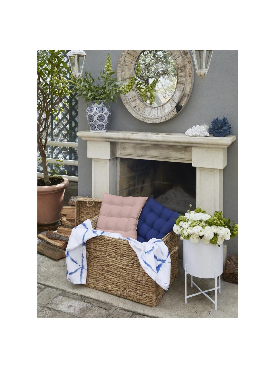 Poduszka na krzesło z bawełny Ava, Blady różowy, S 40 x D 40 cm
