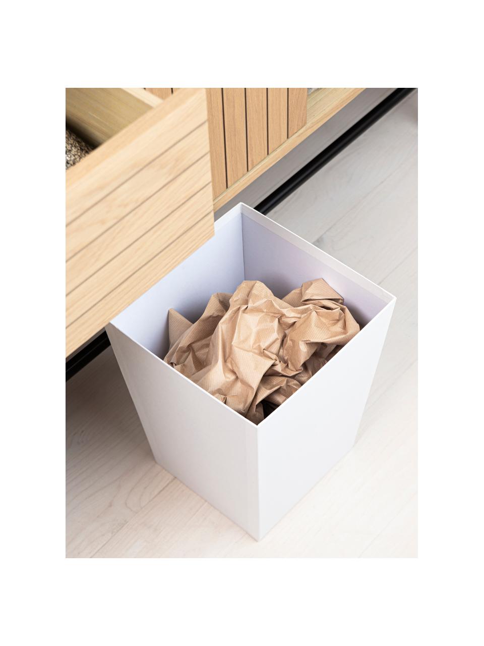 Papelera Sofia, Cartón laminado macizo, Blanco, An 26 x Al 33 cm